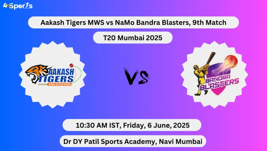 AT vs BB Dream11 Team Prediction: Playing XI, Pitch Report, Fantasy Cricket Tips, Dream11 Team Captain And Vice Captain Choices Today Match 9th, T20 Mumbai 2025