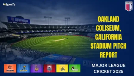 Oakland Coliseum, California Stadium Pitch & Weather Report Today: Major League Cricket 2025