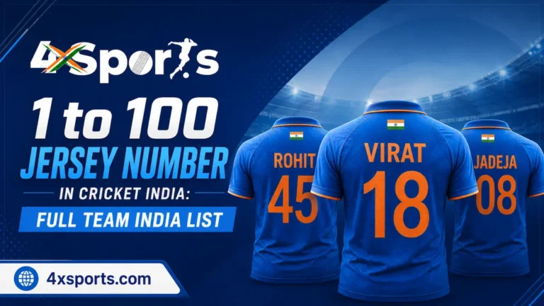 1 to 100 Jersey Number in Cricket India