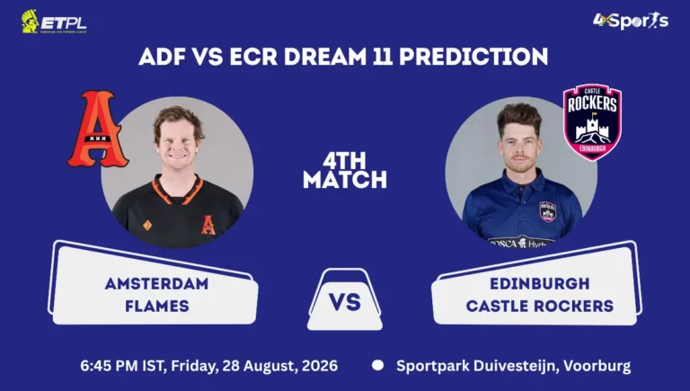 ADF vs ECR Dream 11 Prediction 4th Match ETPL 2026