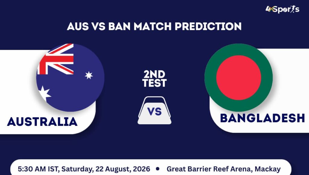 AUS vs BAN Match Prediction 2nd Test 2026