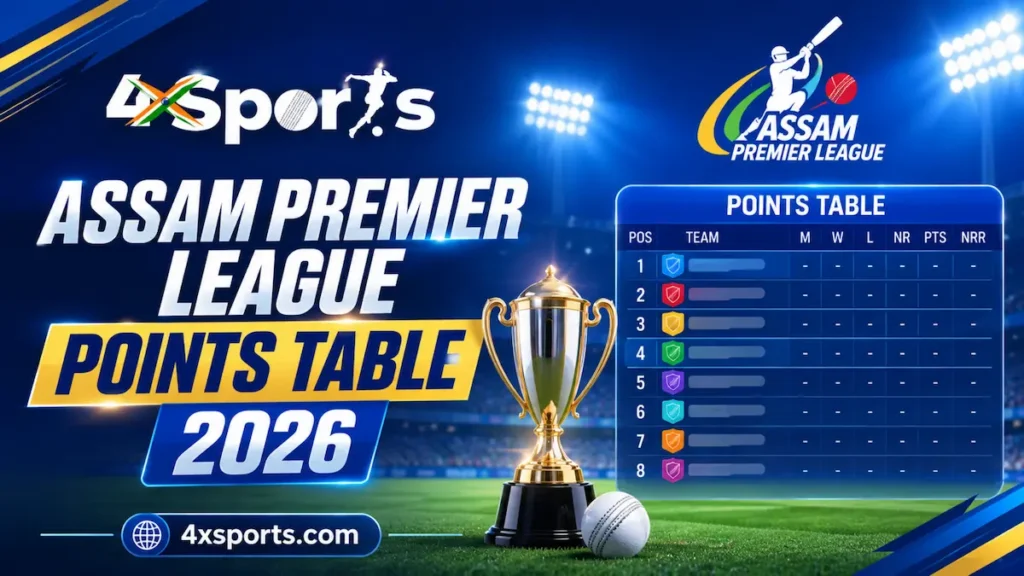 Assam Premier League Points Table 2026