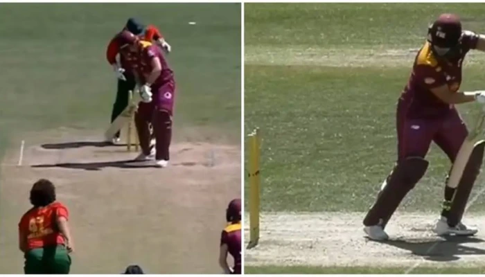 Batter Getting Bowled