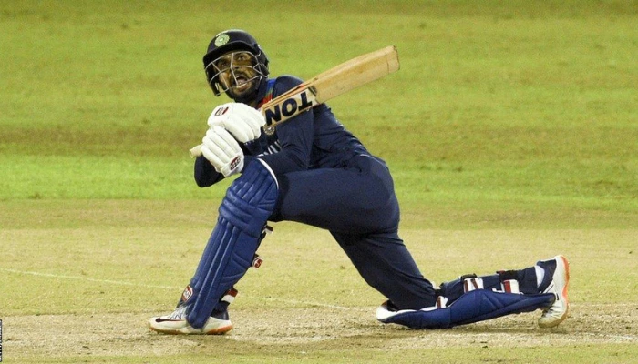 Batter Hitting a Six