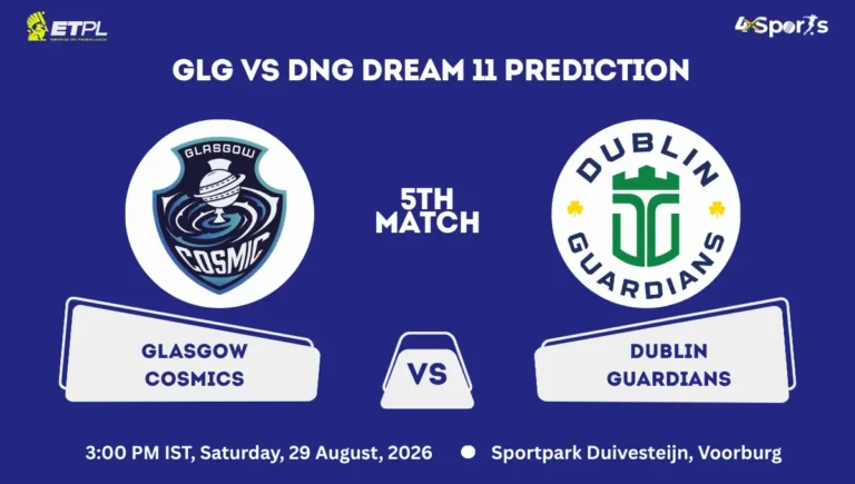 GLG vs DNG Dream 11 Prediction 5th Match ETPL 2026
