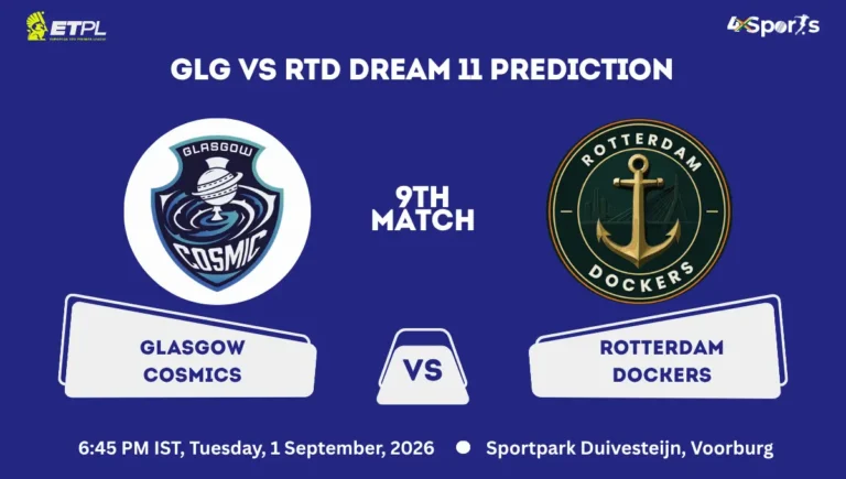 GLG vs RTD Dream 11 Prediction 9th Match ETPL 2026