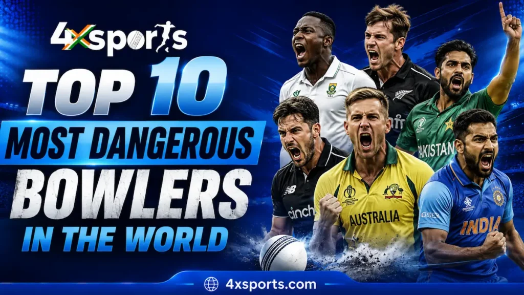Top 10 most dangerous bowlers in the world 2026 Most Dangerous Bowlers in the World