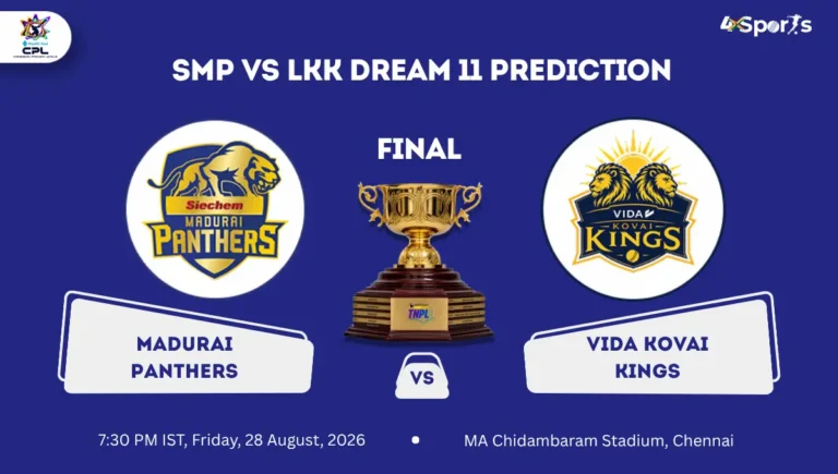 SMP vs LKK Dream 11 Prediction Today Match Final TNPL 2026