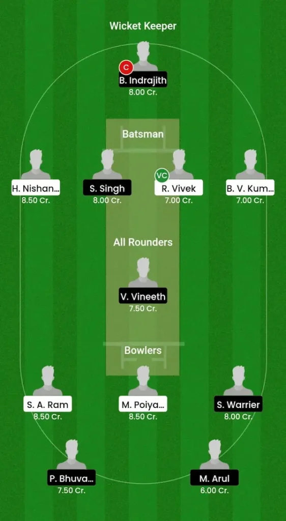 SS vs DD Dream11 Prediction Grand League Team