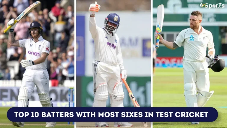 Top 10 Batters With Most Sixes In Test Cricket