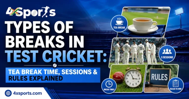 types of breaks in test cricket