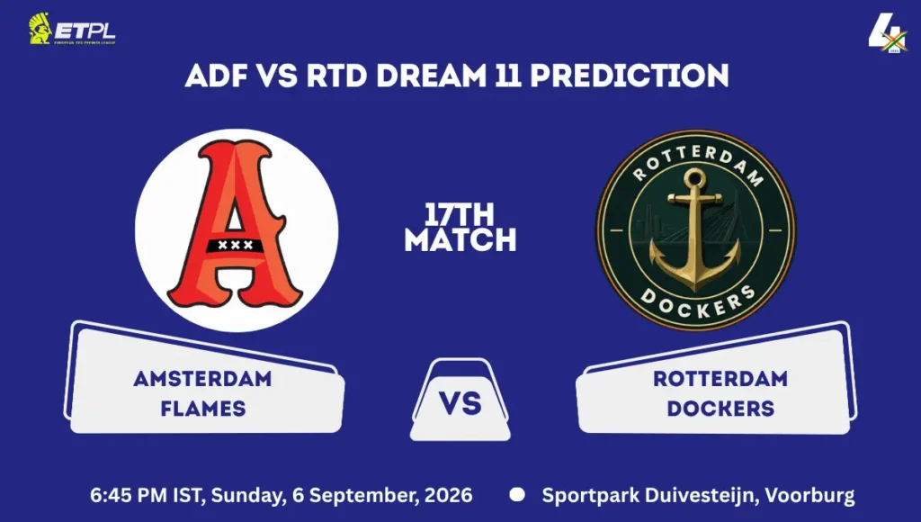 ADF vs RTD Dream11 Prediction Today Match 17th ETPL 2026