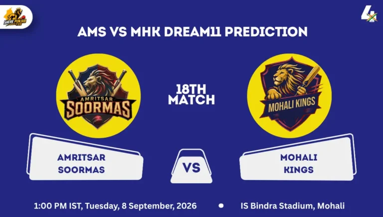 AMS vs MHK Dream11 Prediction Today Match 18th
