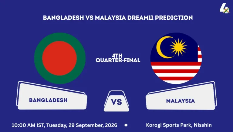 Bangladesh vs Malaysia, 4th Quarter-Final, Asian Games 2026