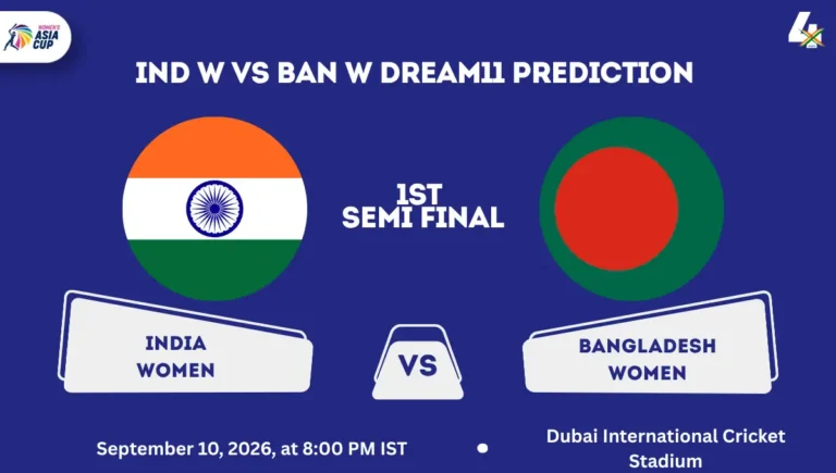 IND W vs BAN W Dream11 Prediction 1st Semi-final Asia Cup 2026