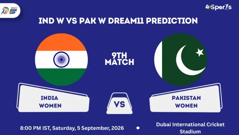 IND W vs PAK W Dream11 Prediction Today Match 9th Women