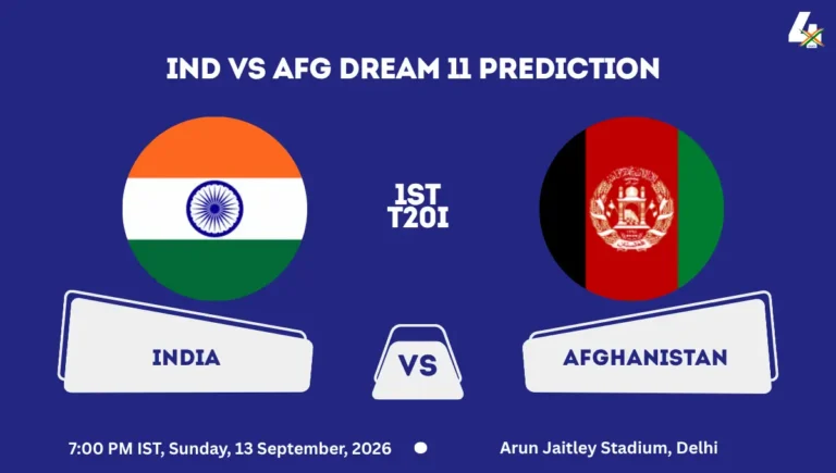 IND vs AFG Dream11 Prediction Today Match 1st T20I 2026