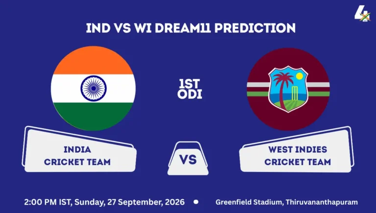 IND vs WI Dream11 Prediction 1st ODI 2026
