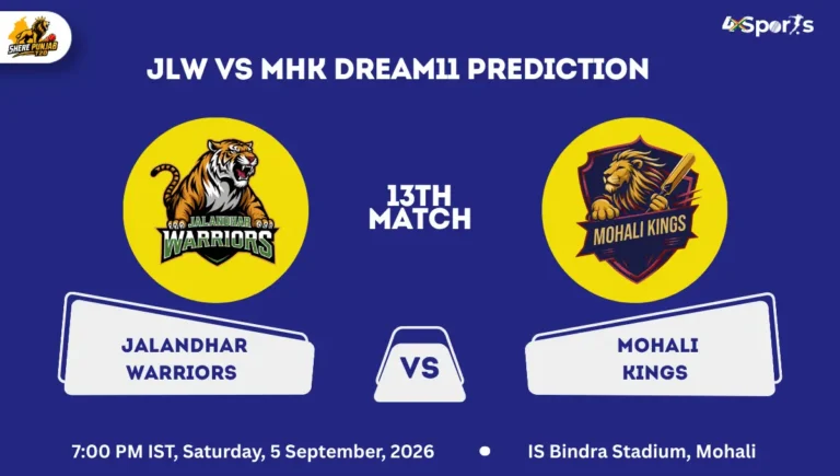 JLW vs MHK Dream11 Prediction Today Match 13th Sher E Punjab T20 2026