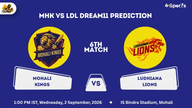 MHK vs LDL Dream11 Prediction Today Match 6th Sher E Punjab T20 2026