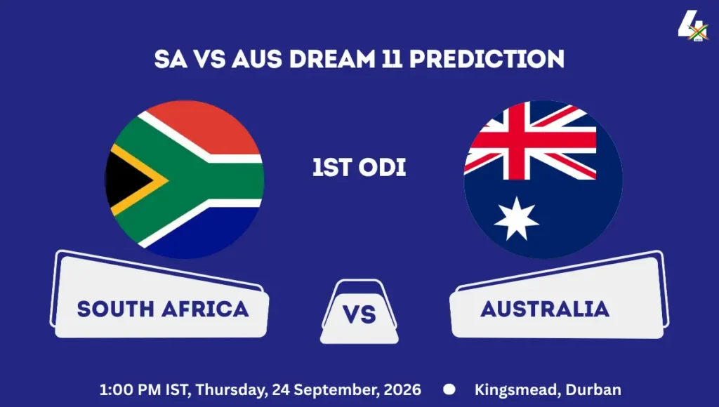SA vs AUS Dream 11 Prediction Today Match 1st ODI 2026