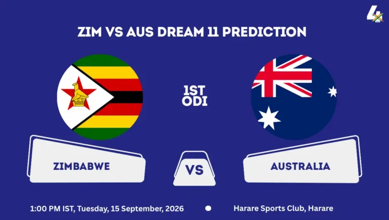 ZIM vs AUS Dream11 Prediction Today Match 1st ODI 2026