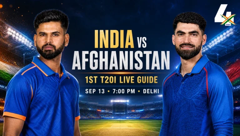 India vs Afghanistan 1st T20I 2026 Live Guide