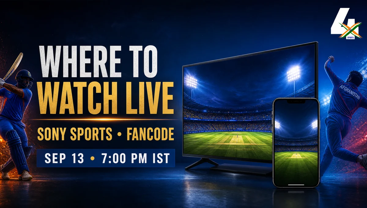 India vs Afghanistan 1st T20I 2026 television and streaming guide for Sony Sports and FanCode