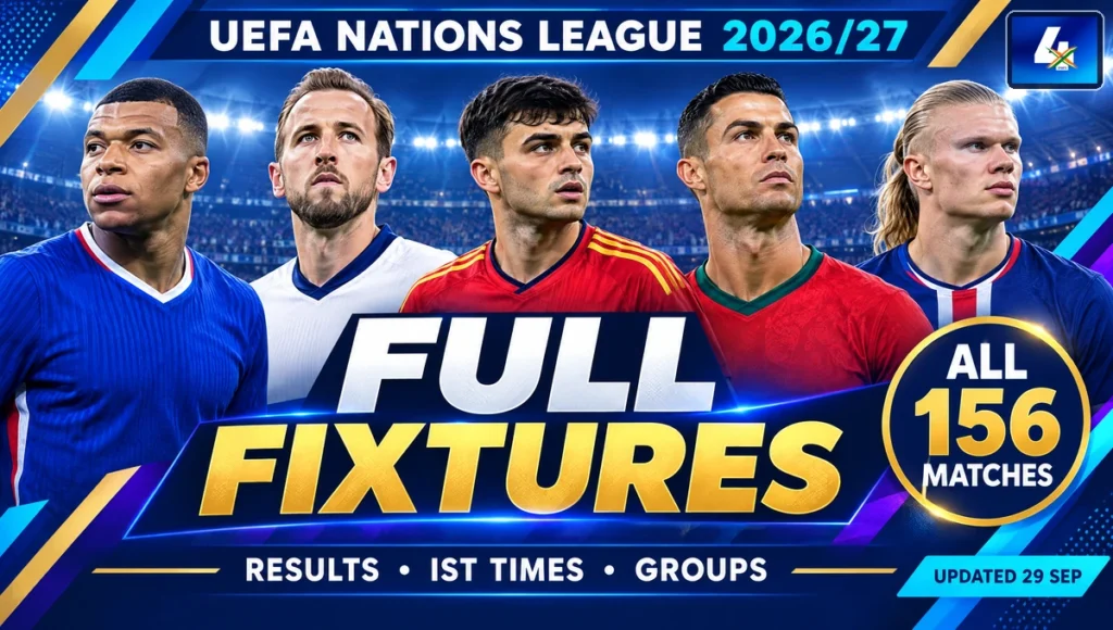 UEFA Nations League Fixtures 2026 — Full Schedule