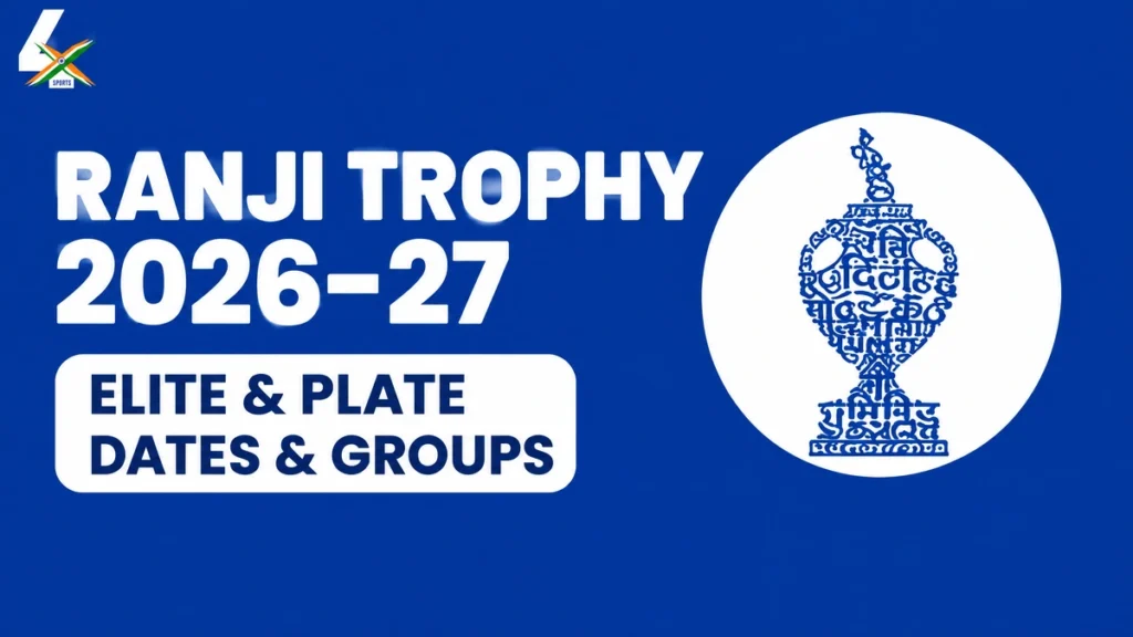 Ranji Trophy 2026–27 — Elite And Plate, Dates And Groups