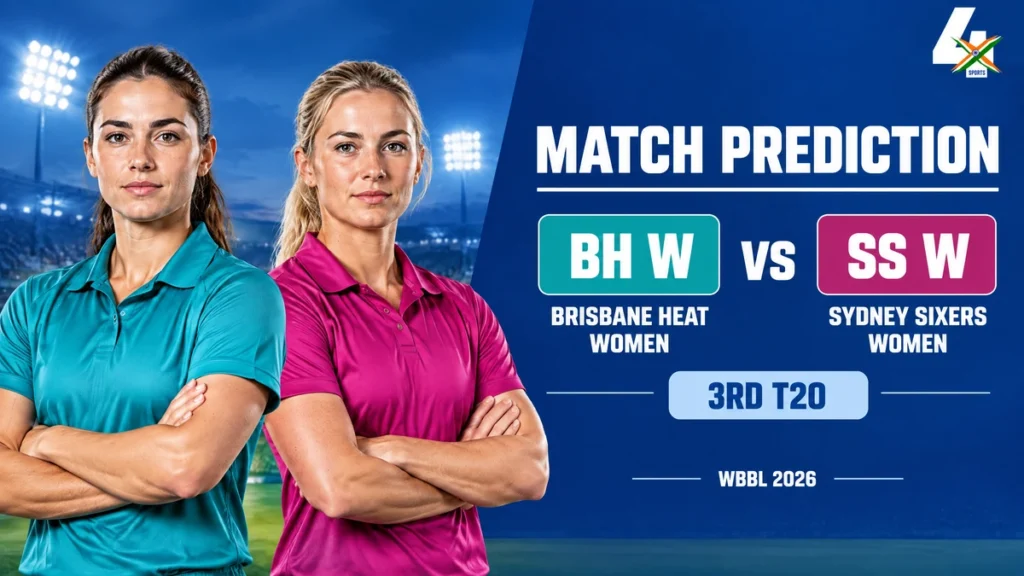 BH W vs SS W Match Prediction 3rd T20; AI-generated representative cricket illustration