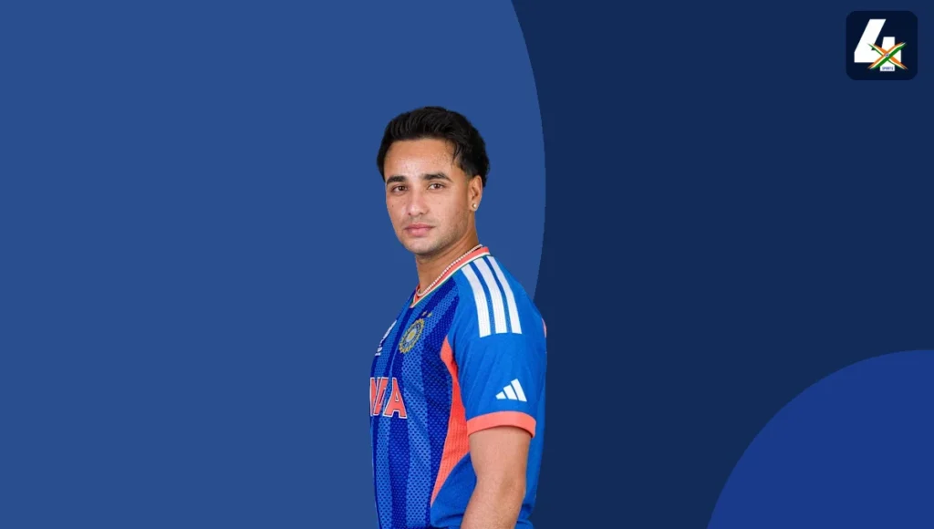 Real archive photograph of Abhishek Sharma on 4xSports Ekana Stadium T20I and IPL stats cover