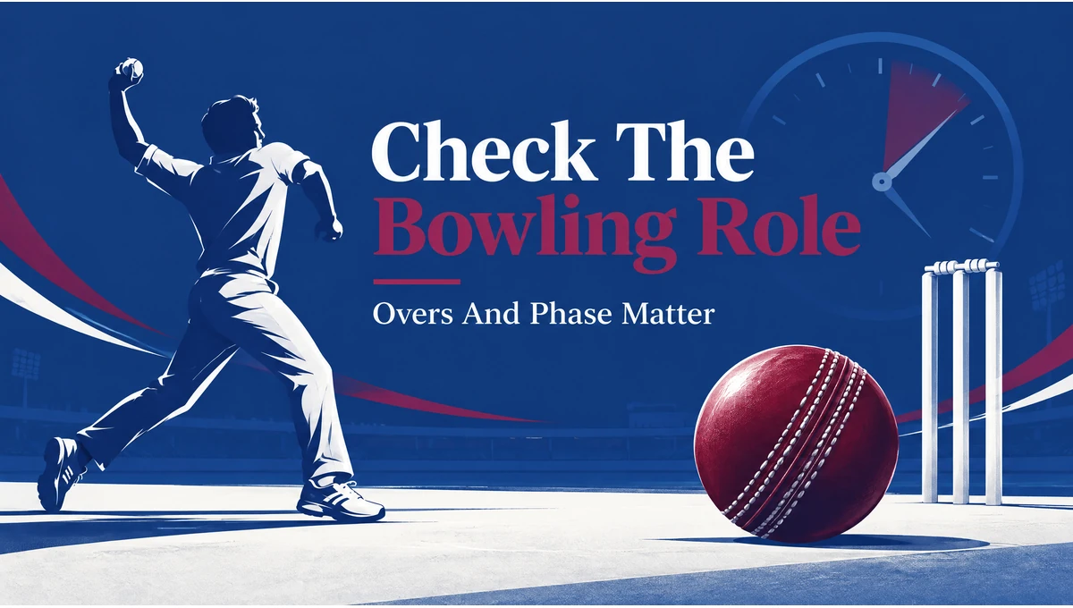 Dream11 team bowling-role illustration showing a bowler, ball and stumps