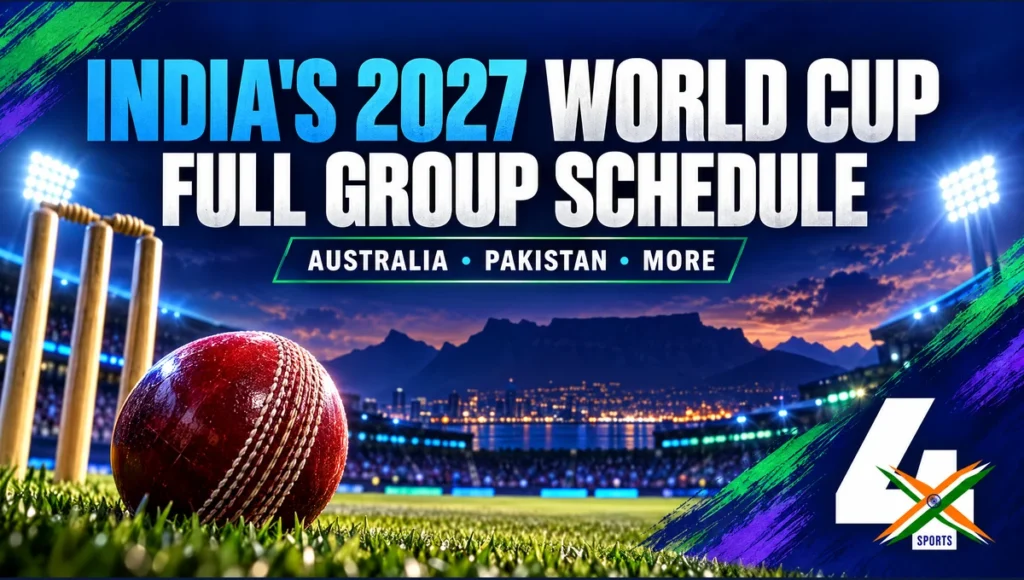 India ODI World Cup 2027 Group A schedule editorial feature illustration