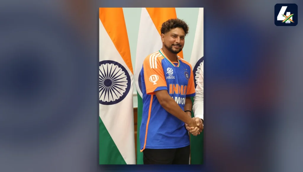 Real archive photograph of Kuldeep Yadav on 4xSports Ekana Stadium T20I and IPL stats cover