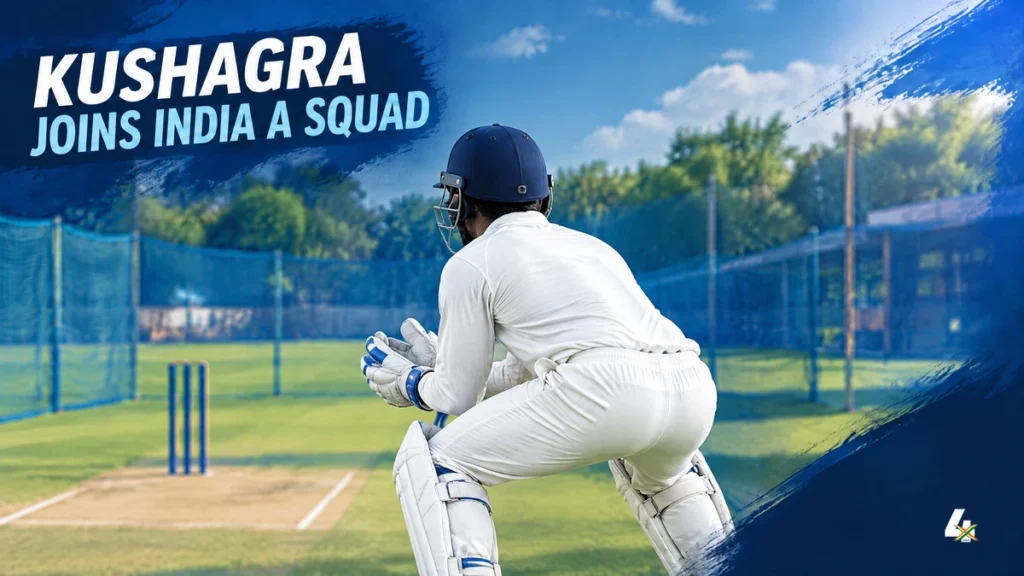 Editorial wicketkeeper illustration for Kumar Kushagra’s India A squad call-up