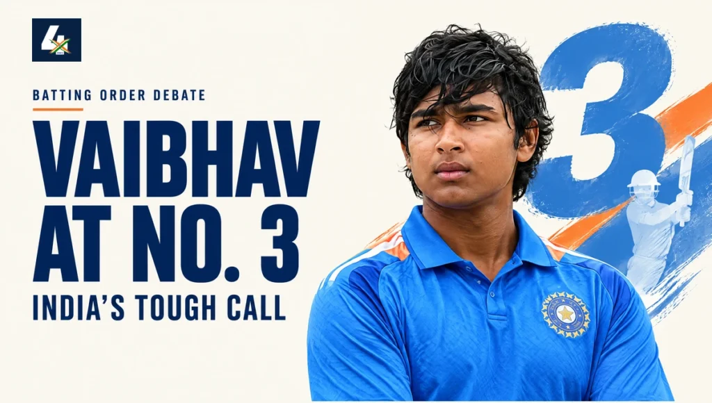 Vaibhav Sooryavanshi At No. 3: Why India Face A Tough Call Vaibhav Sooryavanshi for a news analysis about his No. 3 role.