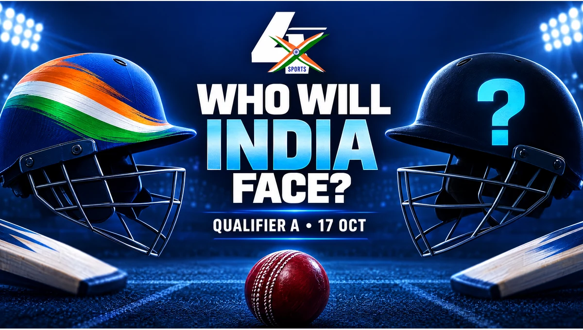 4xSports conceptual India vs unknown Qualifier A 2027 match guide artwork