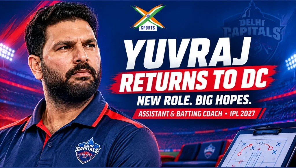 Yuvraj Singh Delhi Capitals coach — original 4xSports editorial cover